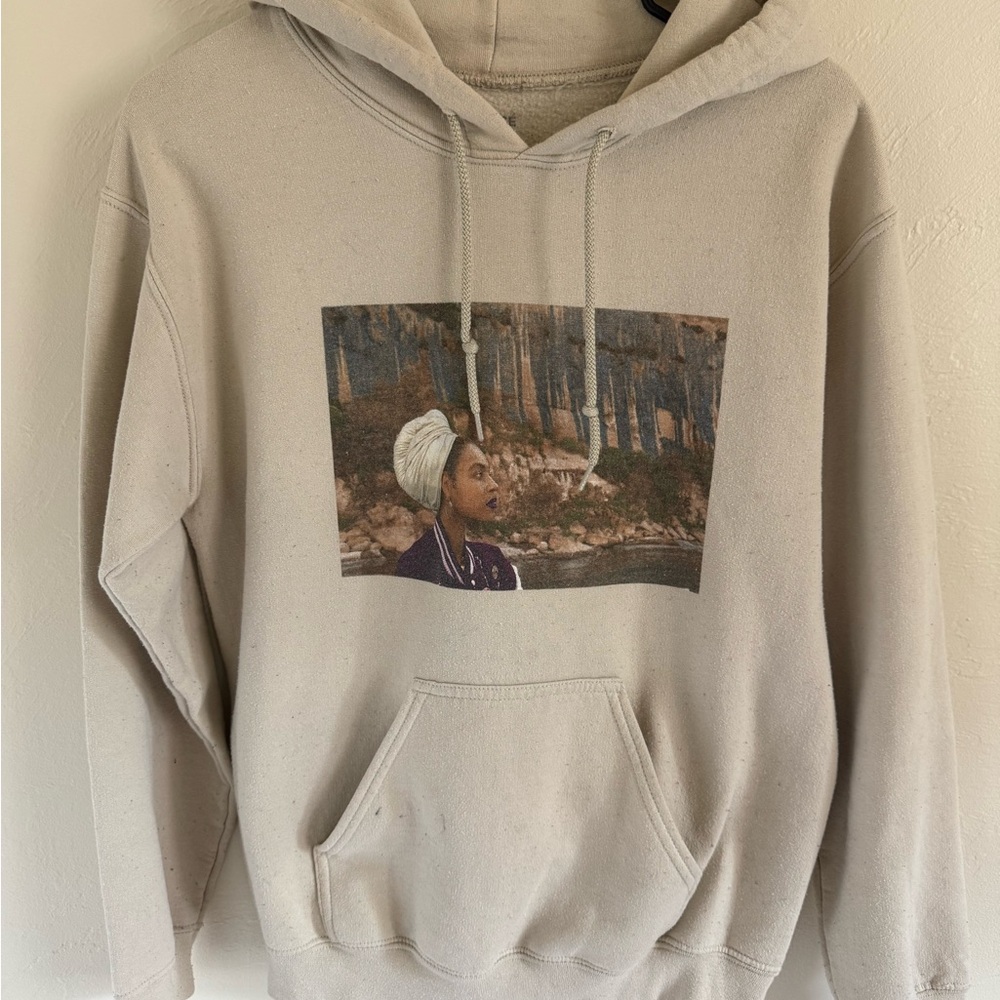 Women's Beige Beyoncé pull over Hoodie